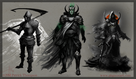death knight concept undead warrior fantasy evil creature character art illustration pkgameart thumbnail