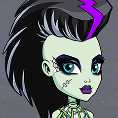 Mattel Monster High: Ghouls and Jewels Dress Up Game Vector Assets